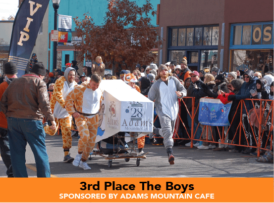 3rd Place The boys Sponsored by Adams Mountain Cafe