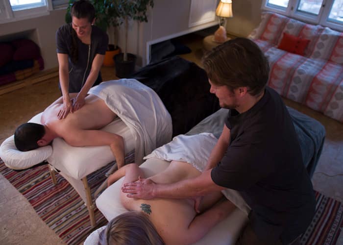 Couples massage available at SunWater Spa in Manitou Springs, Colorado