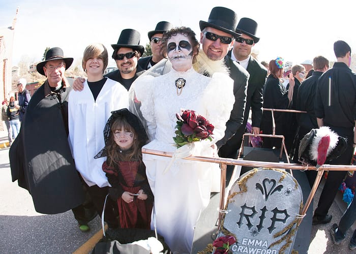 Coffin racers at the Emma Crawford Coffin Races