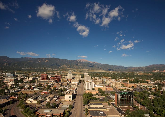 In and around the Pikes Peak region for the Colorado Springs Convention & Visitor's Bureau.  Downtown Colorado Springs.