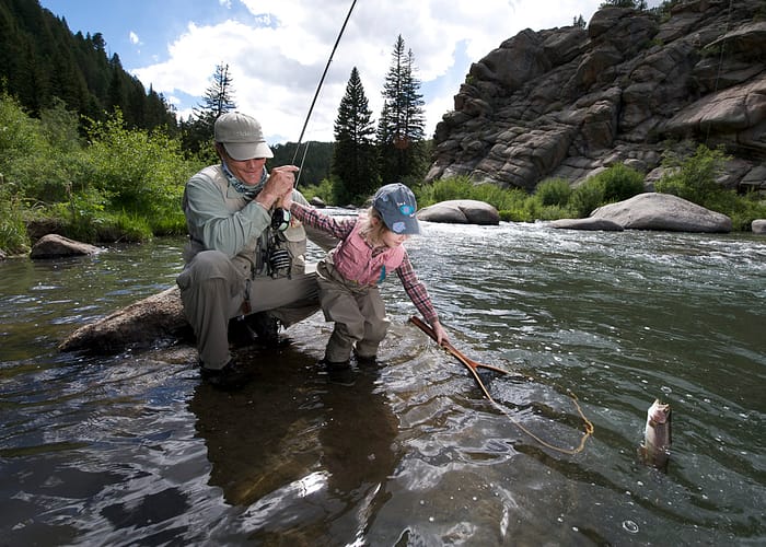 Angler's Covey - Fly fishing in 11-Mile Canyon near Lake George, Colorado.